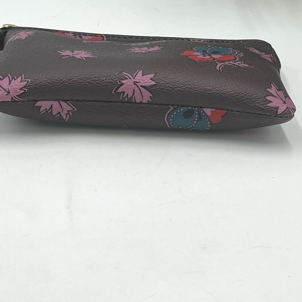 Coach Wildflower Print‎ Dk Lt Purple Wristlet Wallet F12521 New Limited Edition - Picture 5 of 11